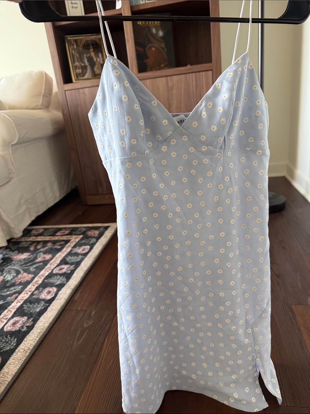 Hello Molly Pale Blue Daisy Slip Dress